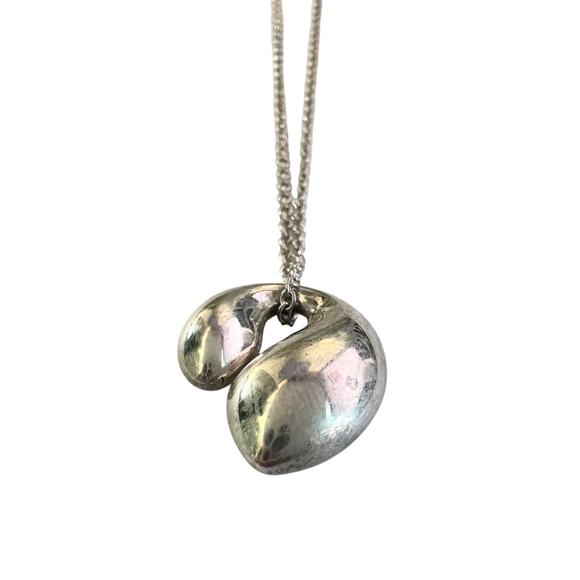 Tiffany & Co Elsa Peretti Double Teardrop Necklace - Picture 10 of 15